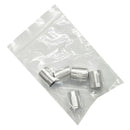 Variable Potentiometer Carbon Rotary Taper Round Shaft Carbon Linear With Dial With Knob (Pack of 5 Sets) Silver Color