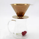 Pour Over Drip Mesh Coffee Tea Cone Filter Holder Coffee Making 125mm Gold