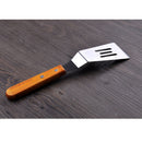 Stainless Steel Steak Shovel BBQ 3-Hole Shovel Cooking Utensil 25cmx6cm
