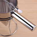 Stainless Steel Octopus Fish Balls Tool Utensils Conical Funnel With Stand