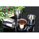 Anti-Rust Easy Clean Double -Wall Design Stainless Steel Beer Drinks Milk Juice Coffee Tea Cup Mug Straight 120ml