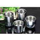 Anti-Rust Easy Clean Double -Wall Design Stainless Steel Beer Drinks Milk Juice Coffee Tea Cup Mug Straight 120ml
