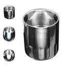 Anti-Rust Easy Clean Double -Wall Design Stainless Steel Beer Drinks Milk Juice Coffee Tea Cup Mug Straight 120ml