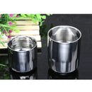 Anti-Rust Easy Clean Double -Wall Design Stainless Steel Beer Drinks Milk Juice Coffee Tea Cup Mug Straight 120ml