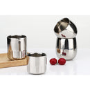 Anti-Rust Easy Clean Double -Wall Design Stainless Steel Beer Drinks Milk Juice Coffee Tea Cup Mug Straight 120ml