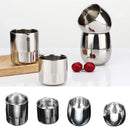 Anti-Rust Easy Clean Double -Wall Design Stainless Steel Beer Drinks Milk Juice Coffee Tea Cup Mug Straight 120ml