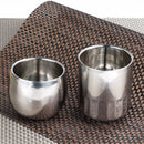 Anti-Rust Easy Clean Double -Wall Design Stainless Steel Beer Drinks Milk Juice Coffee Tea Cup Mug Straight 120ml