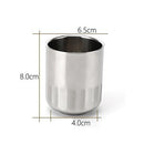 Anti-Rust Easy Clean Double -Wall Design Stainless Steel Beer Drinks Milk Juice Coffee Tea Cup Mug Straight 200ml