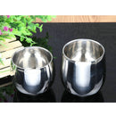 Anti-Rust Easy Clean Double -Wall Design Stainless Steel Beer Drinks Milk Juice Coffee Tea Cup Mug Curved 200ml
