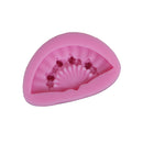 3D Silicone Fan Mould For Fondant Soap Making Mold Cake Decorating Mould