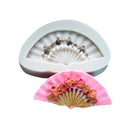 3D Silicone Fan Mould For Fondant Soap Making Mold Cake Decorating Mould