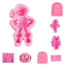 3D Silicone Pirate Boy Mold For Fondant Soap Making Cake Decorating Mould