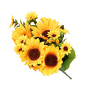 Artificial Sunflower Bouquet Helianthus Annuus for Home Hotel Decor - Yellow
