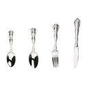 4Pcs French Royal Food Grade 304 Stainless Steel Delicate Custom Flatware