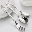 4Pcs French Royal Food Grade 304 Stainless Steel Delicate Custom Flatware