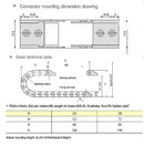 CNC Machine Tools Cable Drag Chain Wire Carrier Black 1000MM/ 3.28ft 10x10mm