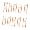 10 Pieces Micro Landscape Decor Wooden Ladder Ornament Garden DIY Crafts