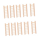 10 Pieces Micro Landscape Decor Wooden Ladder Ornament Garden DIY Crafts
