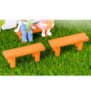 5 Pieces Micro Landscape Decor Couples Bench Ornament Garden DIY Crafts