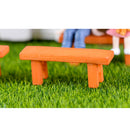 5 Pieces Micro Landscape Decor Couples Bench Ornament Garden DIY Crafts