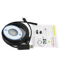 8mm Lens Waterproof USB 6 LED Tube Borescope 2MP Inspection HD Camera 3M