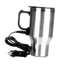 Car Heated Travel Mug 12V Stainless Steel Thermal Mug Travelling Outdoor