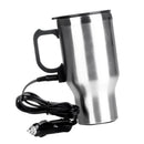 Car Heated Travel Mug 12V Stainless Steel Thermal Mug Travelling Outdoor