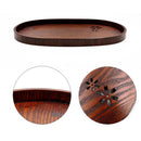 Wooden Serving Tray Wooden Breakfast Tea Serving Bed Tray Dishes Plates