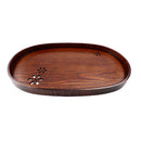 Wooden Serving Tray Wooden Breakfast Tea Serving Bed Tray Dishes Plates