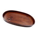 Wooden Serving Tray Wooden Breakfast Tea Serving Bed Tray Dishes Plates