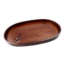 Wooden Serving Tray Wooden Breakfast Tea Serving Bed Tray Dishes Plates