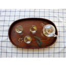 Wooden Serving Tray Wooden Breakfast Tea Serving Bed Tray Dishes Plates