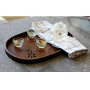 Wooden Serving Tray Wooden Breakfast Tea Serving Bed Tray Dishes Plates
