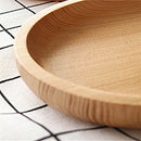 1pc Wood Dinner Plate Oval Shape Food Fruit Dish Snacks Tray Cake Platter