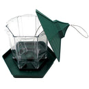 Green Seed Wild Bird Feeder Wild Bird Feeder Hanging Seed Feed Outdoor Garden Wildlife Squirrel Proof