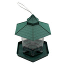 Green Seed Wild Bird Feeder Wild Bird Feeder Hanging Seed Feed Outdoor Garden Wildlife Squirrel Proof