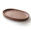 Wooden Platter Food Plate Salad Sushi Bread Dish Serving Tray Snacks Dishes