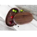 Wooden Platter Food Plate Salad Sushi Bread Dish Serving Tray Snacks Dishes