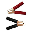 2 Piece Red Black Handle Alligator Test Clamp Battery Clip 1500A For Car