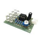 LM358 12V Breathe Light 8LED Blue Flashing Lamp Parts Electronic DIY Module Chip 1.65x1.26x0.16 inch withControl Circuit Board
