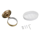 Bathroom Accessory Brass Soap Storage Dish Holder + Ceramic Dish for Shower