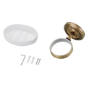 Bathroom Accessory Brass Soap Storage Dish Holder + Ceramic Dish for Shower
