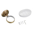 Bathroom Accessory Brass Soap Storage Dish Holder + Ceramic Dish for Shower
