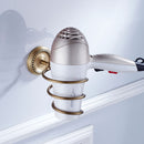 Bathroom Wall Mounted Hair Dryer Rack Straightener Storage Holder Organizer