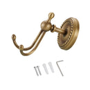 Bathroom Accessories Antique Brass Hardware Double Prong Clothes Robe Hook