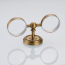 Toothbrush Cup Holder Bathroom Hardware with Double Ceramic Cups Hanger