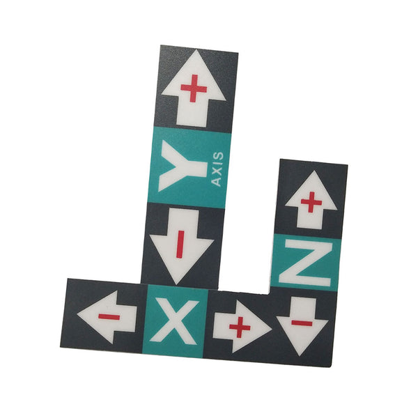 1 Set Engraving Machine Nameplate Operation Instruction Direction Stickers