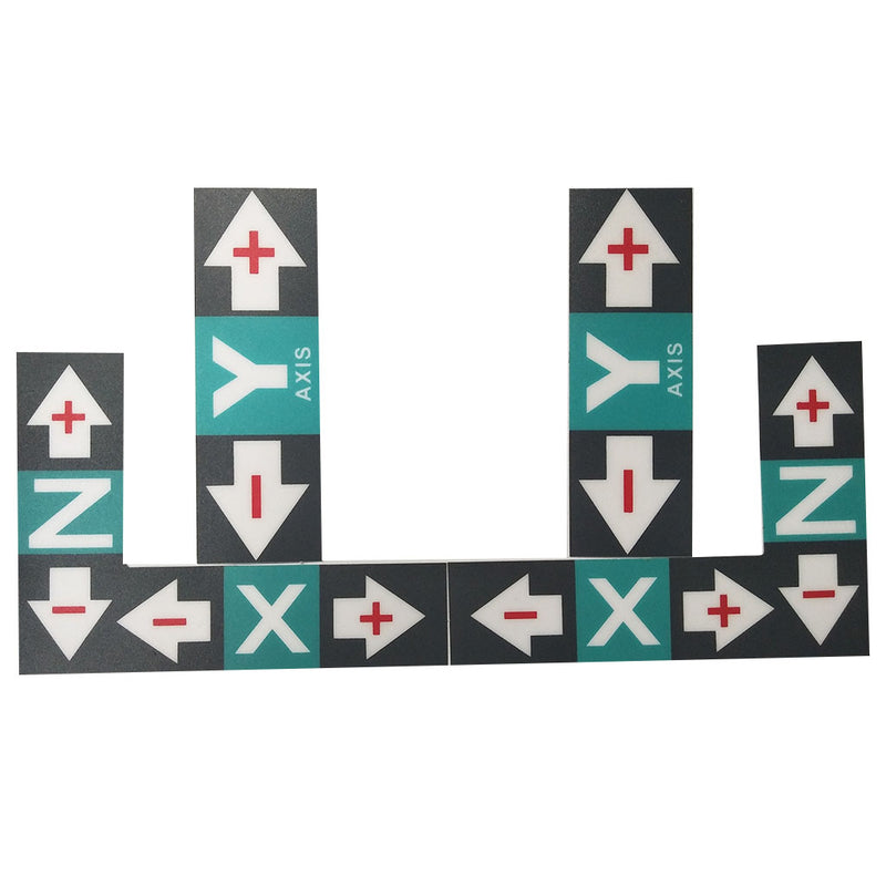 1 Set Engraving Machine Nameplate Operation Instruction Direction Stickers