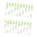 20 Piece 3mm Emitting Diode DIY Project Green Light Lamp LED Bulbs Kit