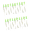 20 Piece 3mm Emitting Diode DIY Project Green Light Lamp LED Bulbs Kit